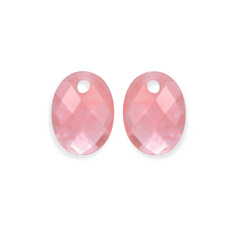 Sparkling Jewels Oorstenen Medium Oval Cherry kwarts EAGEM25-MO