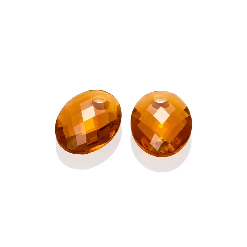Sparkling Jewels Oorstenen Medium Oval Citrien Kwarts EAGEM38-MO