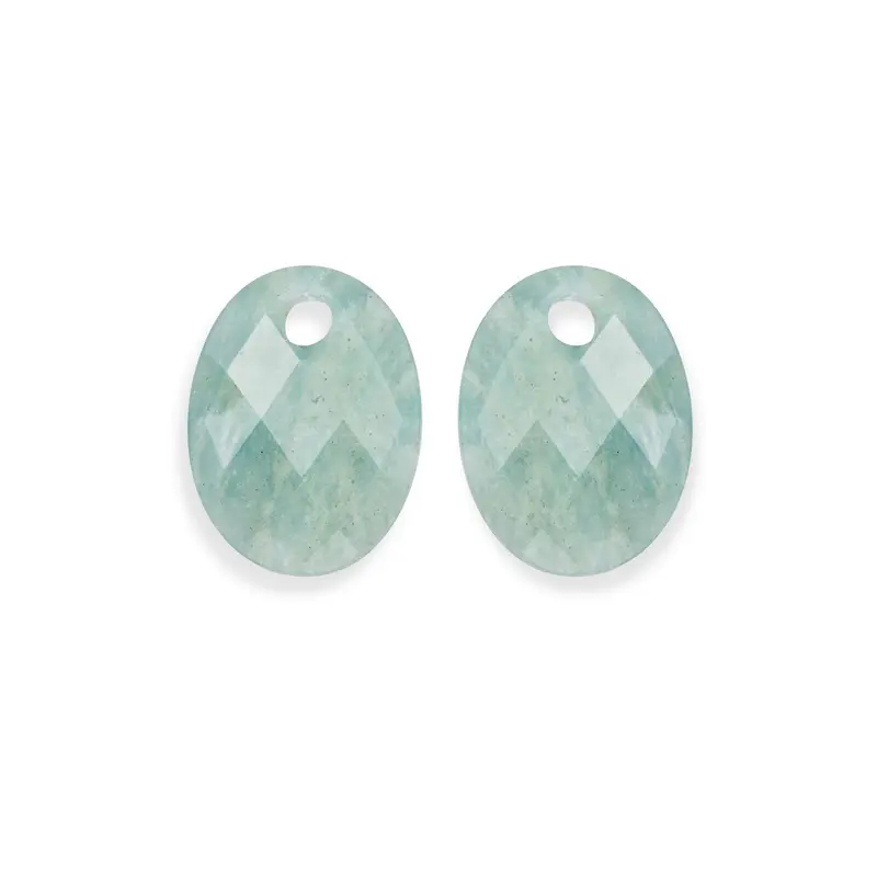 Sparkling Jewels Oorstenen Medium Oval Rich Groene Amazoniet EAGEM57-MO