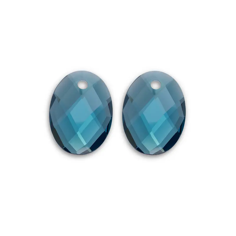 Sparkling Jewels Oorstenen Medium Oval Turkoois EAGEM70-MO
