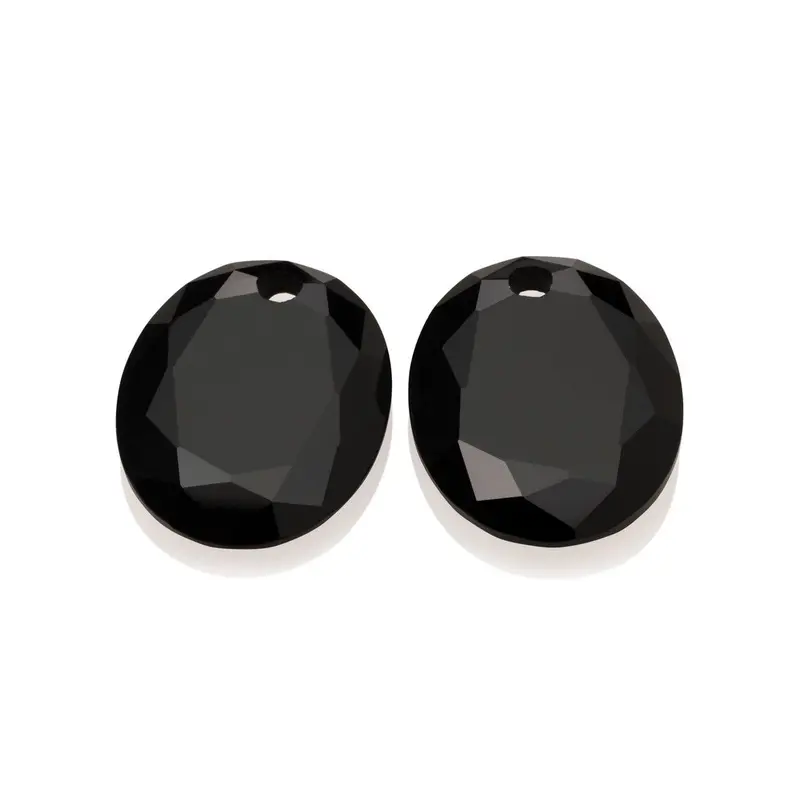 Sparkling Jewels Oorstenen Onyx EAGEM07-RO