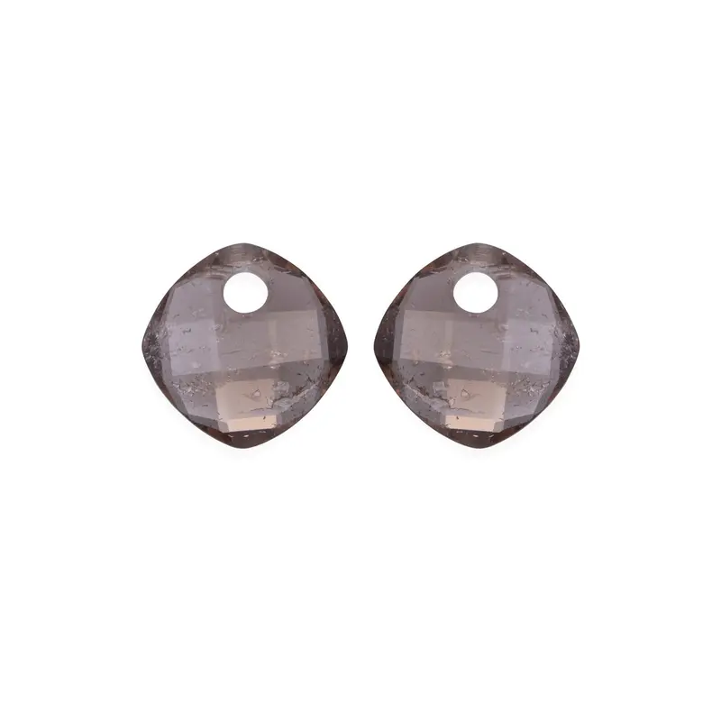 Sparkling Jewels Oorstenen Rookkwarts EAGEM23-CC