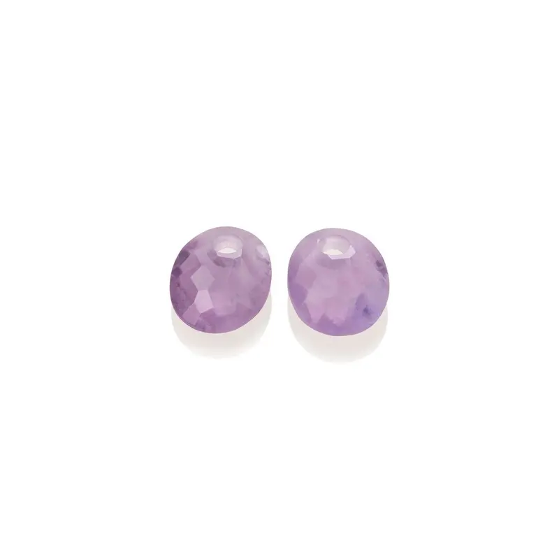 Sparkling Jewels Oorstenen Small Oval Amethist EAGEM05-SO