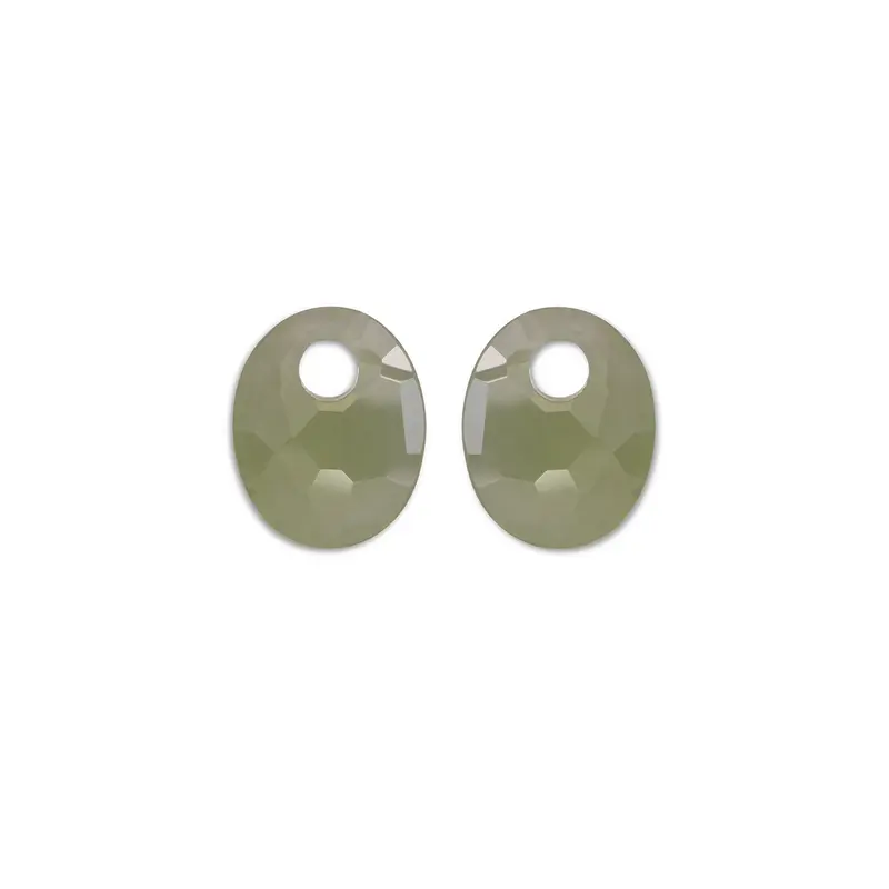 Sparkling Jewels Oorstenen Small Oval - Lime Jade EAGEM64-SO