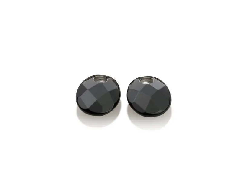 Sparkling Jewels Oorstenen Small Oval Onyx EAGEM07-SO
