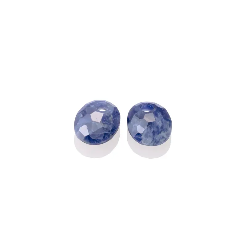 Sparkling Jewels Oorstenen Small Oval Sodaliet EAGEM20-SO