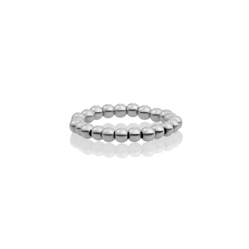Sparkling Jewels Ring 3mm beads SRI-S-3MM Zilverkleurig