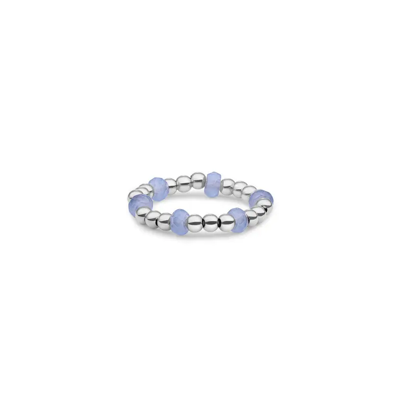 Sparkling Jewels Ring Jade SRI-S-RDL-G68 Zilverkleurig