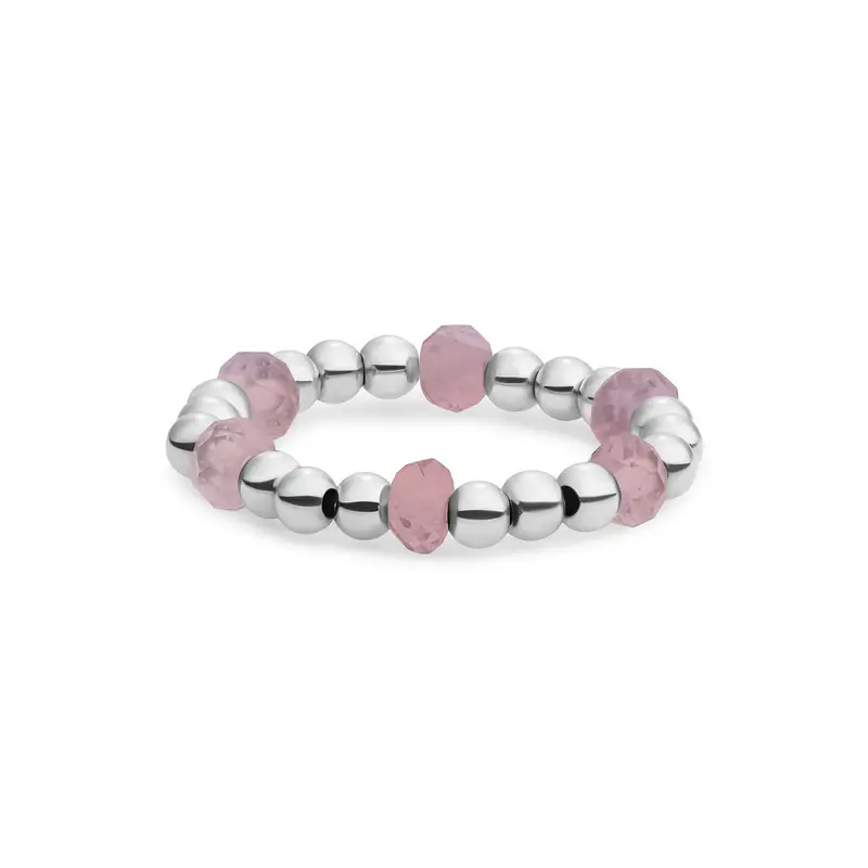 Sparkling Jewels Ring Opaliet SRI-S-RDL-G66 Zilverkleurig