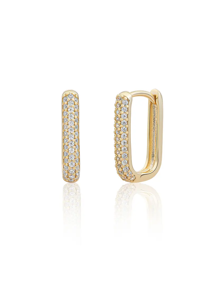 Square Creolen Zirconia