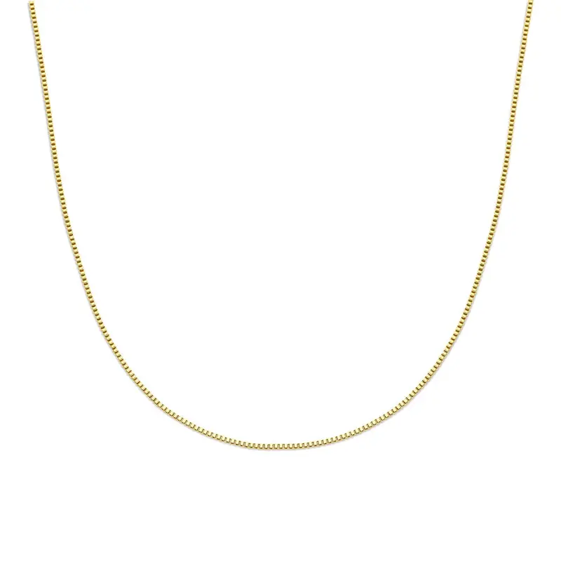 Stalen dames ketting met geelgouden ion plating