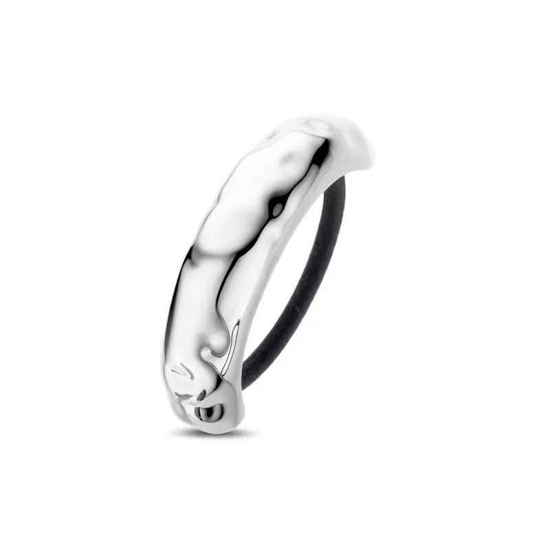 Stalen hair cuff zilverkleurig – stijlvol haaraccessoire voor dames