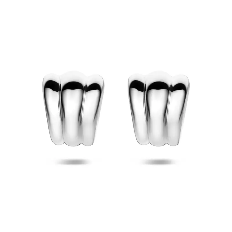 Stekeroorringen zilver gerhodineerd 20,5 mm