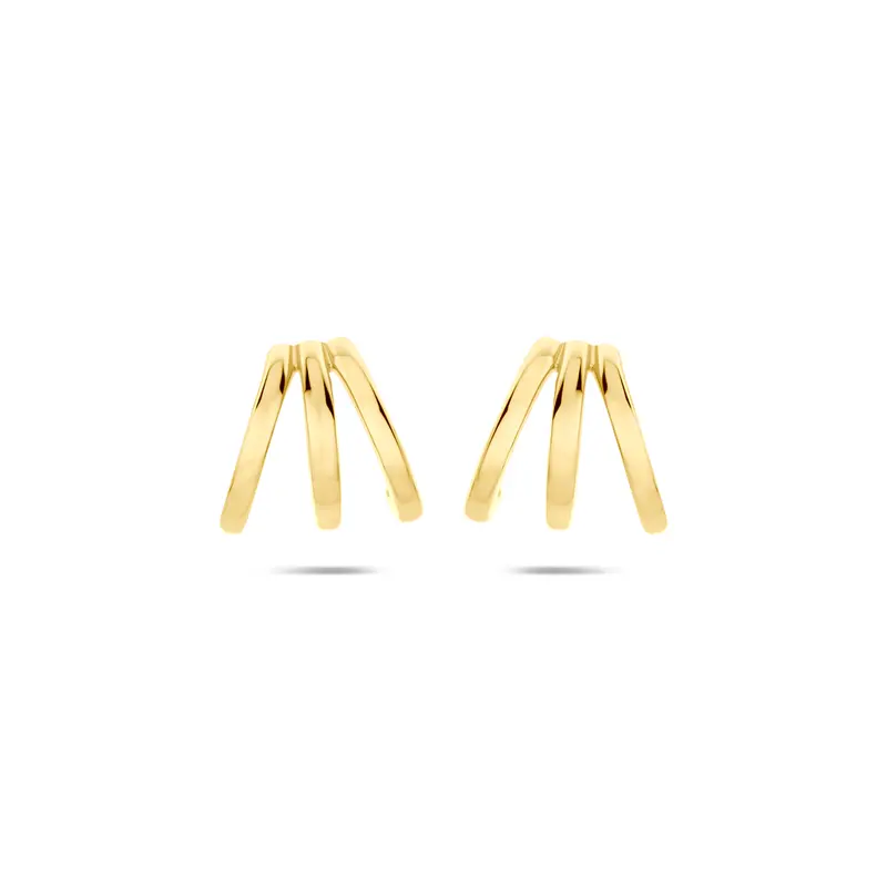 Stekeroorringen zilver verguld 9,5 mm 1 micron – 2104231