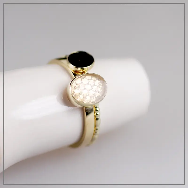 Stof trouwpak in 14K goud