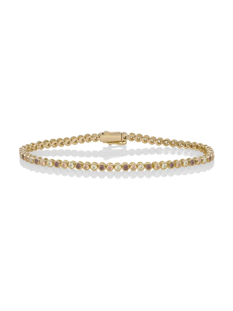 Tennis Armband Multicoloured Zirconia - Mulberry