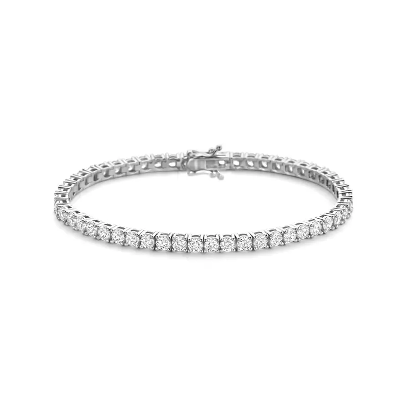 Tennisarmband zirkonia 3,8 mm zilver gerhodineerd – 1341158
