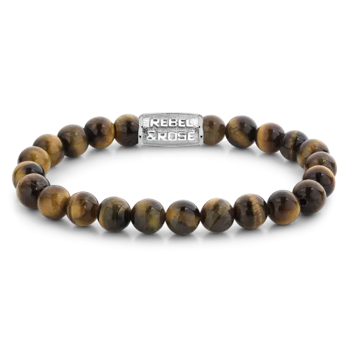 Tiger Lily - 8mm - Kralen Armband Heren