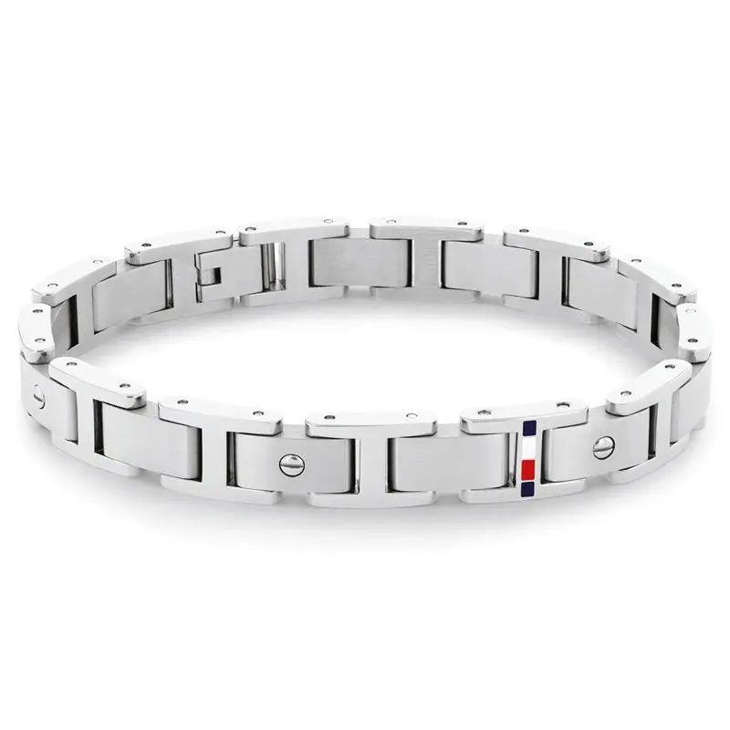 Tommy Hilfiger Armband TJ2790393 Heren Zilverkleurig 20 cm