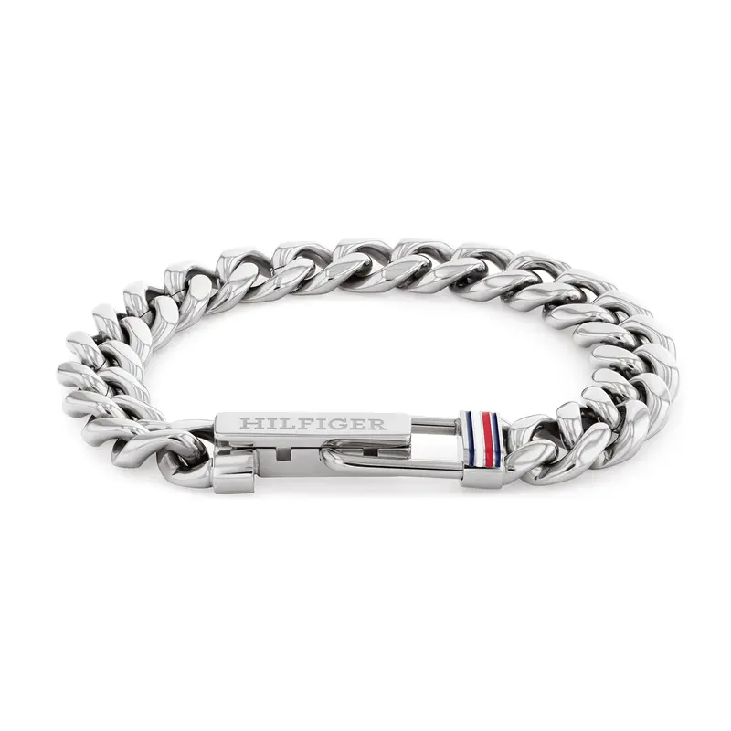Tommy Hilfiger Armband TJ2790610 Heren Zilverkleurig 19 cm