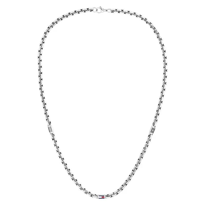 Tommy Hilfiger Collier TJ2790672 Heren Zilverkleurig 56 cm