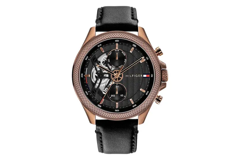 Tommy Hilfiger Heren Horloge TH1792286 44 mm Bruin