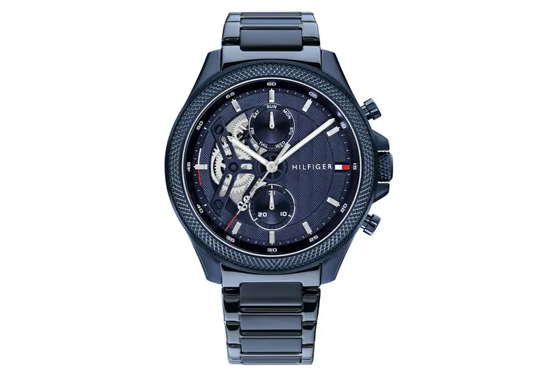 Tommy Hilfiger Heren Horloge TH1792288 44 mm Blauw
