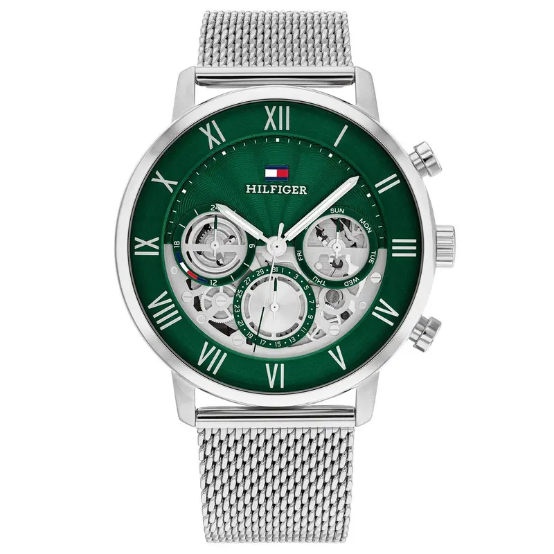 Tommy Hilfiger Horloge TH1710567 Heren Zilverkleurig 44 mm