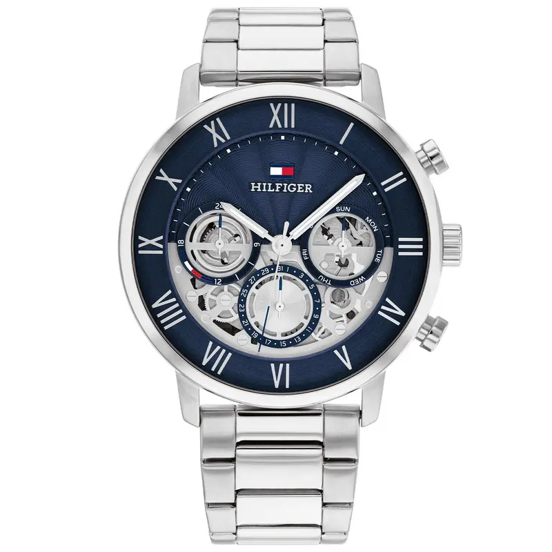 Tommy Hilfiger Horloge TH1710569 Heren Zilverkleurig 44 mm