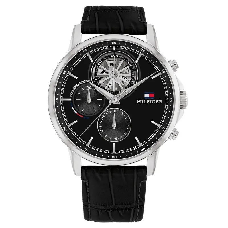 Tommy Hilfiger Horloge TH1710605 Heren Zilverkleurig 44 mm