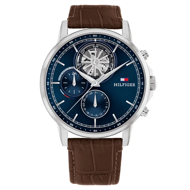 Tommy Hilfiger Horloge TH1710629 Heren Zilverkleurig 44 mm