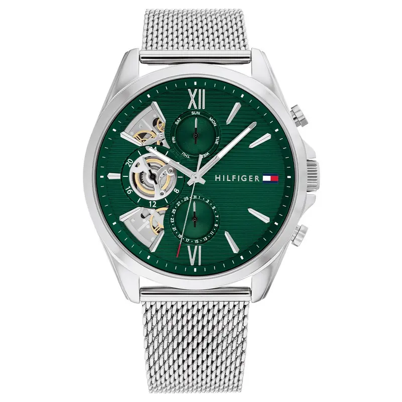 Tommy Hilfiger Horloge TH1710647 Heren Zilverkleurig 44 mm