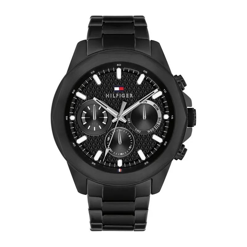 Tommy Hilfiger Horloge TH1710653 Heren Zwart 46 mm