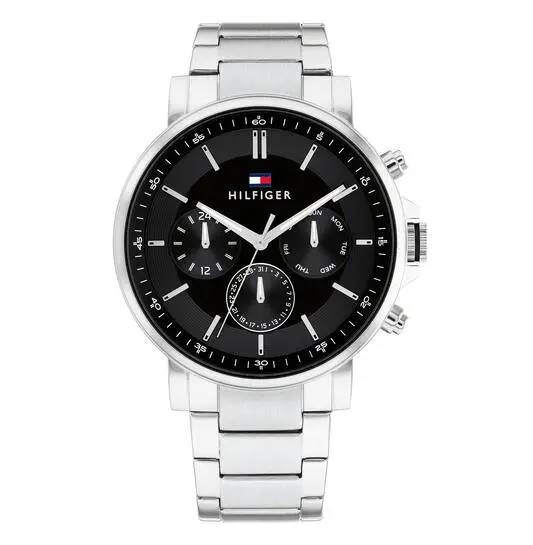 Tommy Hilfiger Horloge TH1710667 Heren Zilverkleurig 44 mm