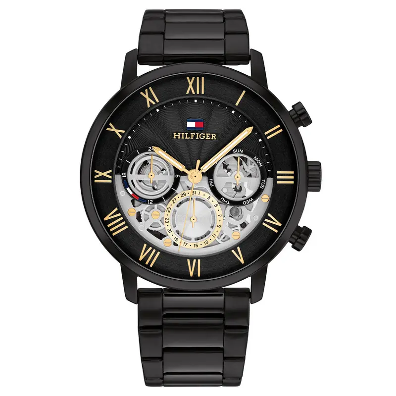 Tommy Hilfiger Horloge TH1710706 Heren Zwart 44 mm