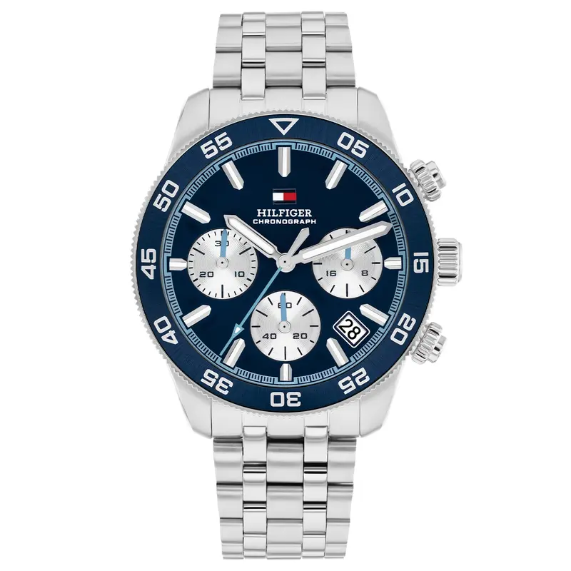Tommy Hilfiger Horloge TH1710743 Heren Zilverkleurig 41 mm
