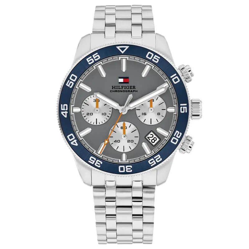 Tommy Hilfiger Horloge TH1710744 Heren Zilverkleurig 41 mm