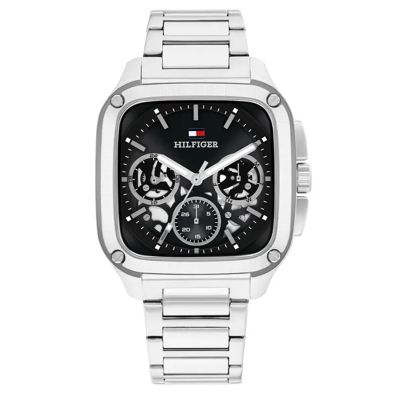 Tommy Hilfiger Horloge TH1710758 Heren Zilverkleurig 39 mm