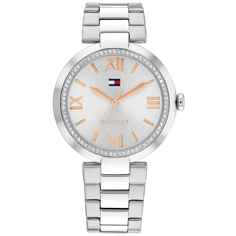 Tommy Hilfiger Horloge TH1782681 Dames Zilverkleurig 34 mm