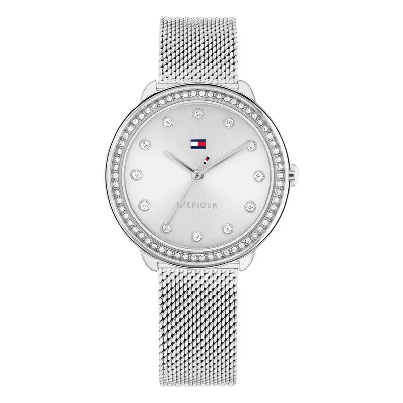 Tommy Hilfiger Horloge TH1782698 Dames Zilverkleurig 33 mm