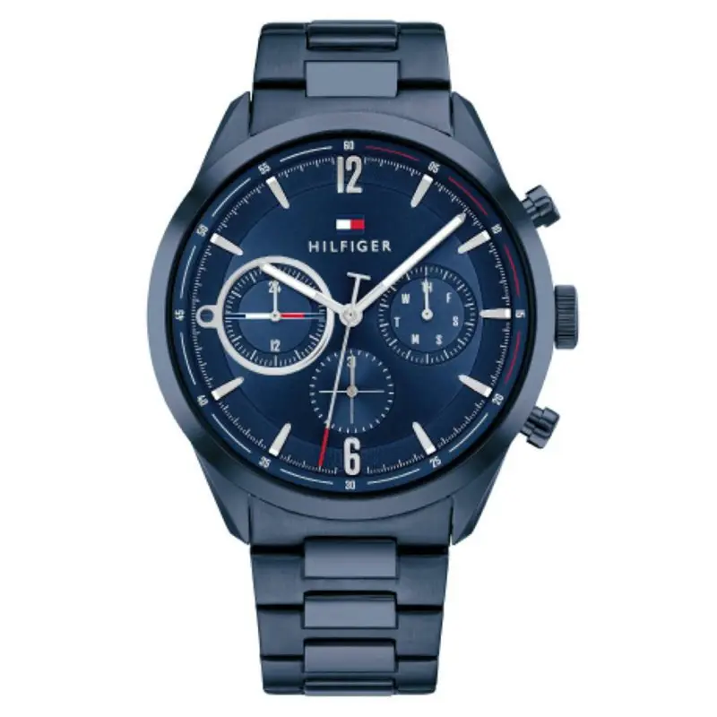 Tommy Hilfiger Horloge TH1791945 Heren Blauw 44 mm