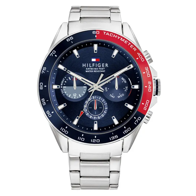 Tommy Hilfiger Horloge TH1791968 Heren Zilverkleurig 46 mm