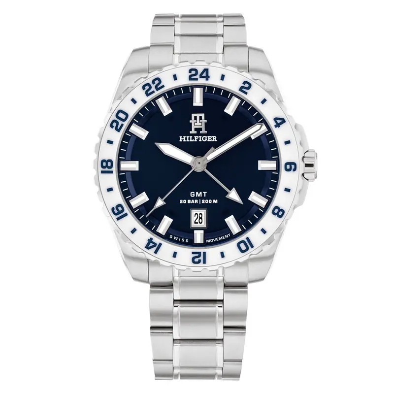 Tommy Hilfiger Horloge TH1792132 Heren Zilverkleurig 42 mm
