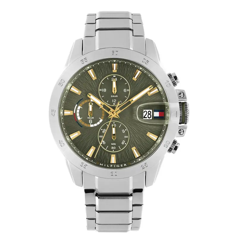 Tommy Hilfiger Horloge TH1792197 Heren Zilverkleurig 43 mm