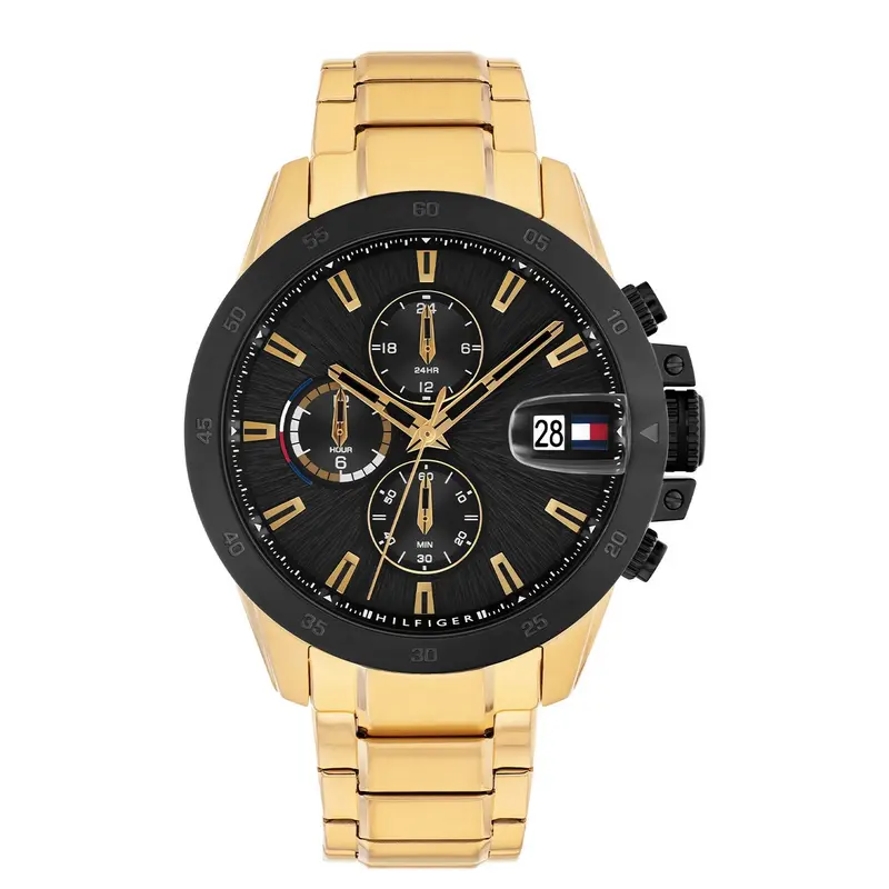 Tommy Hilfiger Horloge TH1792199 Heren Goudkleurig 43 mm