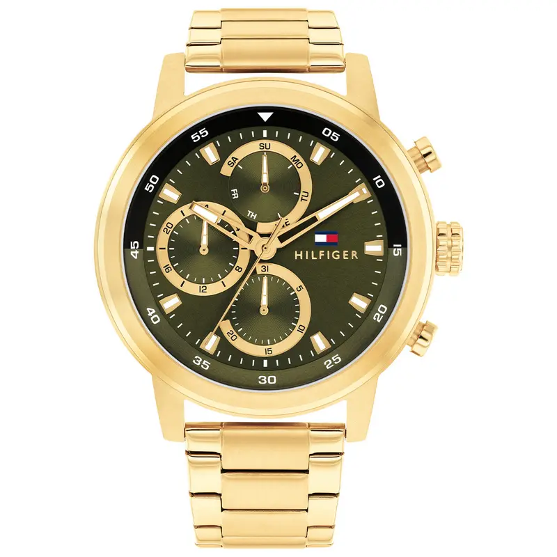 Tommy Hilfiger Horloge TH1792216 Heren Goudkleurig 46 mm