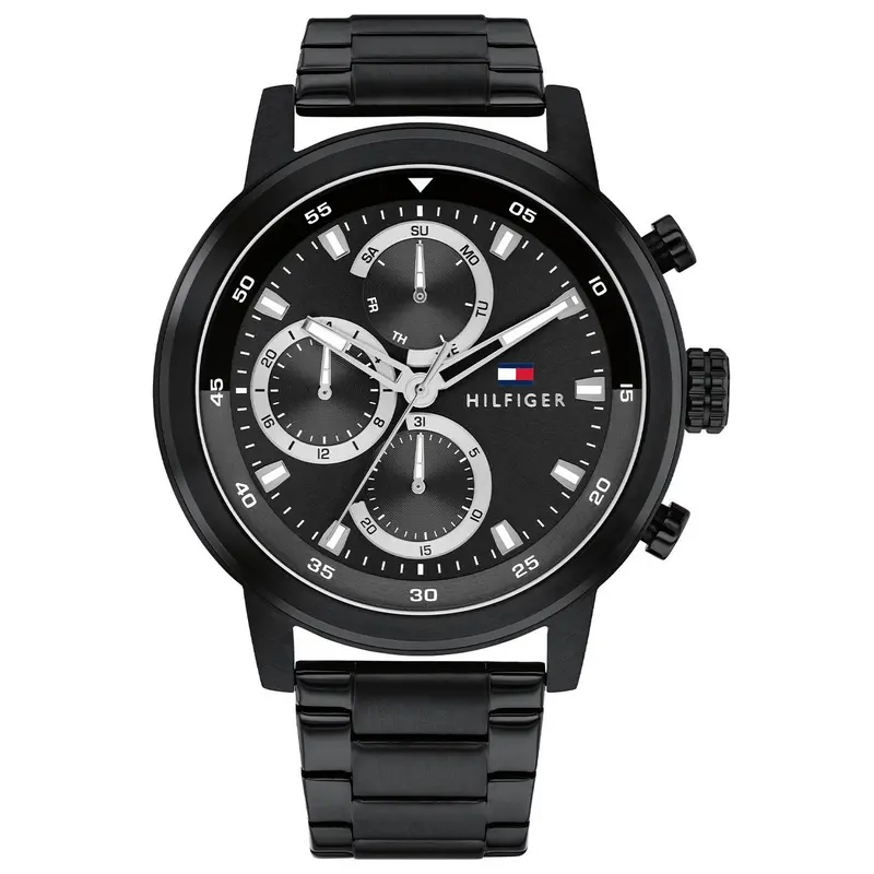 Tommy Hilfiger Horloge TH1792217 Heren Zwart 46 mm