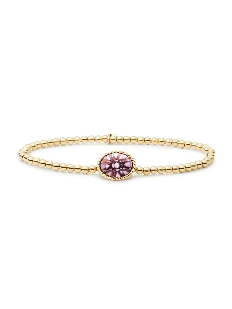 Twist Armband Aubergine Quartz