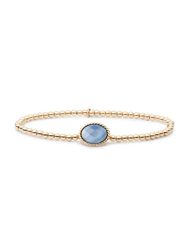 Twist Armband Blue Lace Agate
