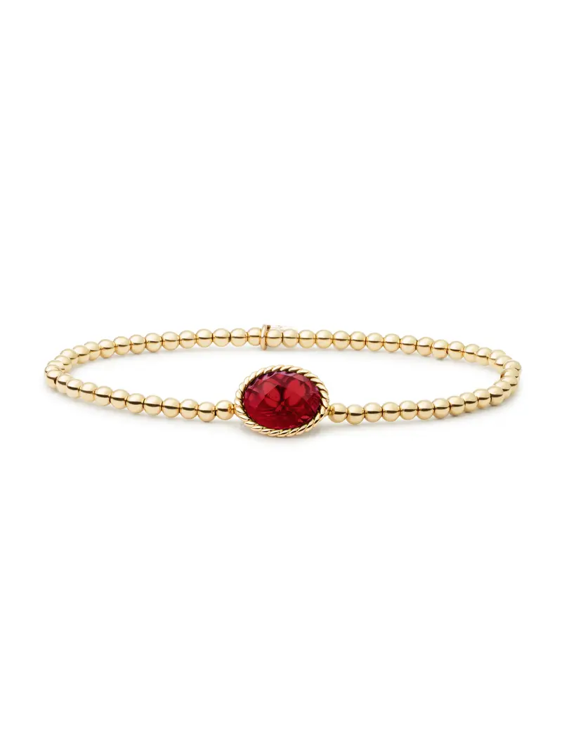 Twist Armband Ruby Quartz